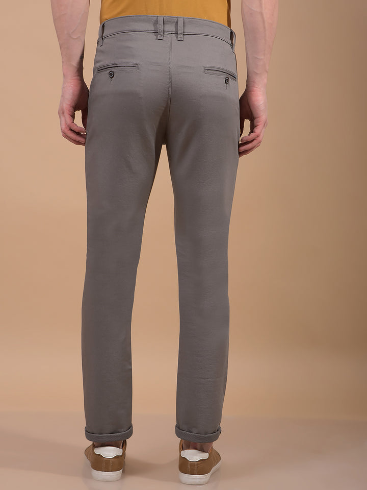 Men's Grey Trousers-Men Trousers-Crimsoune Club