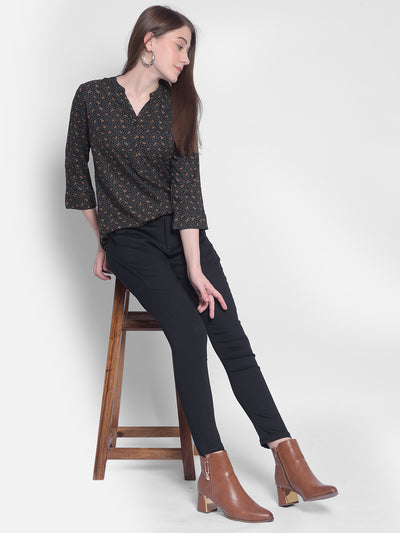 Black Trousers-Women Trousers-Crimsoune Club