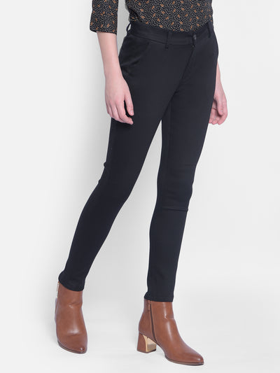 Black Trousers-Women Trousers-Crimsoune Club