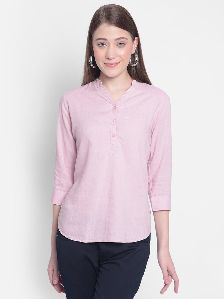 Pink Top-Women Tops-Crimsoune Club