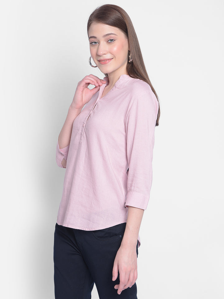 Pink Top-Women Tops-Crimsoune Club