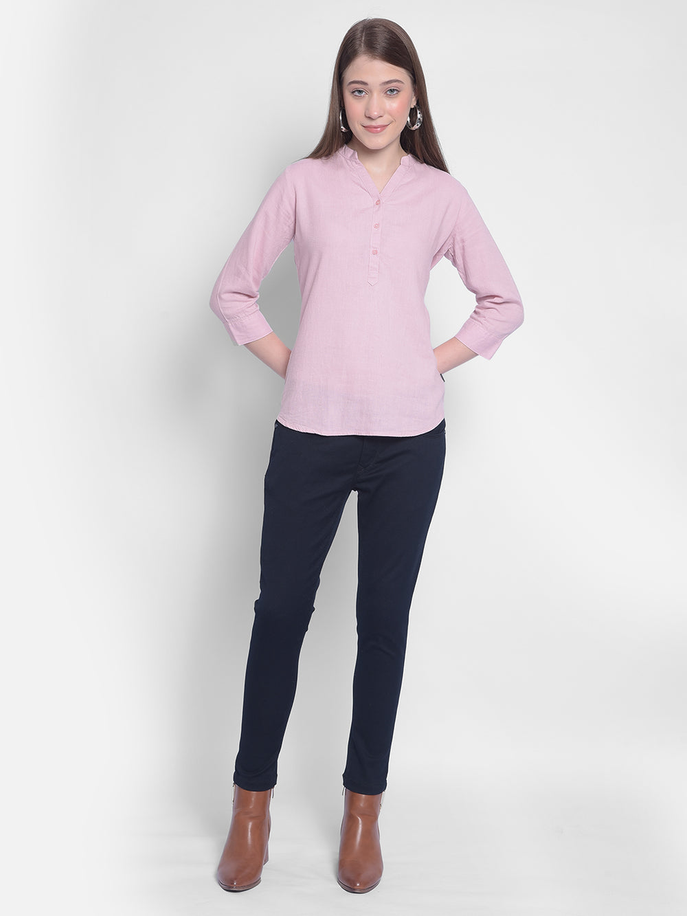 Navy Blue Skinny Jeans-Women Jeans-Crimsoune Club