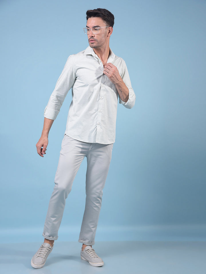 Men's Green Trousers-Men Trousers-Crimsoune Club
