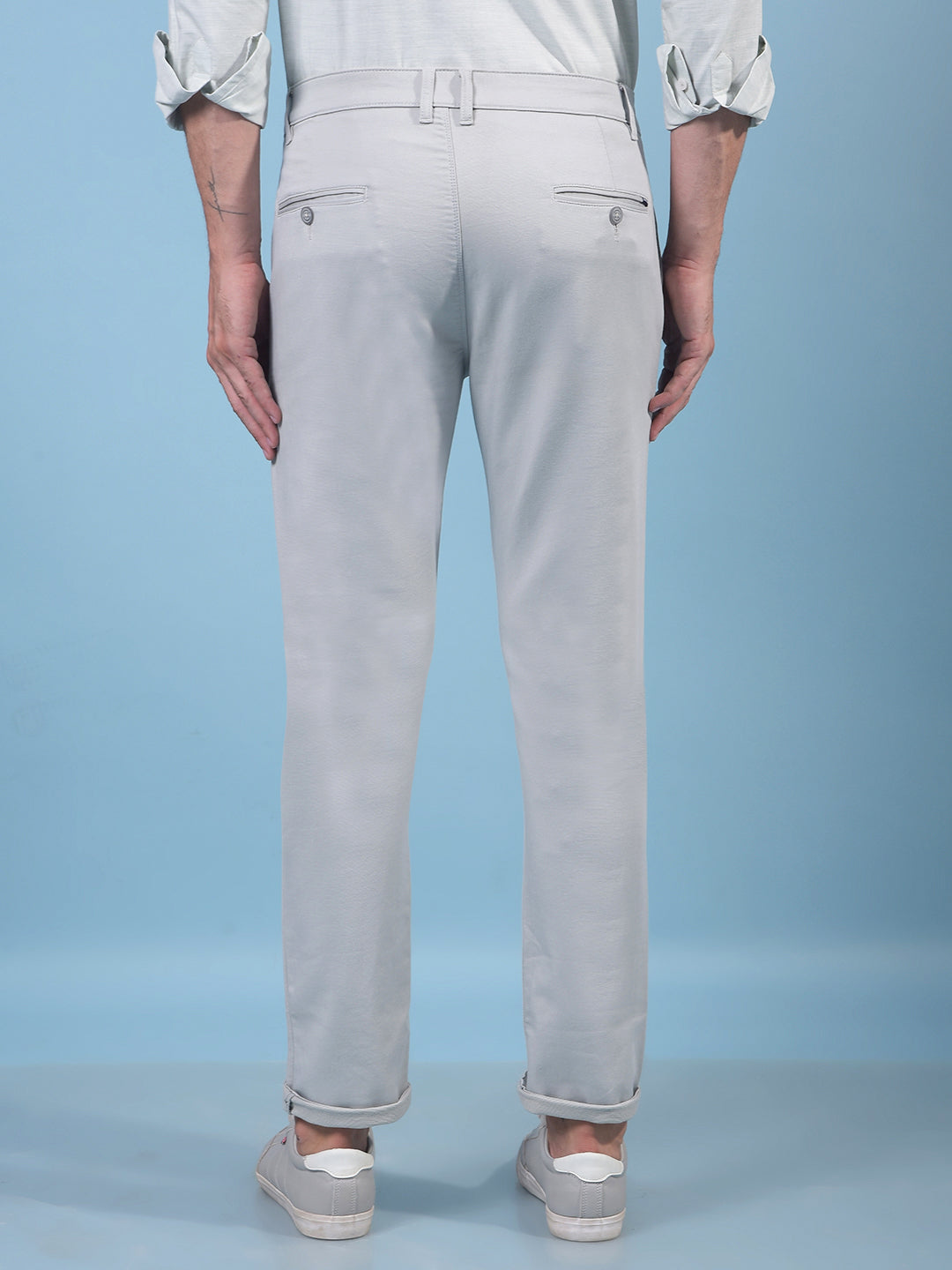 Men's Green Trousers-Men Trousers-Crimsoune Club