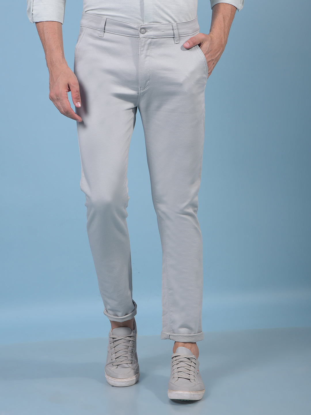 Men's Green Trousers-Men Trousers-Crimsoune Club
