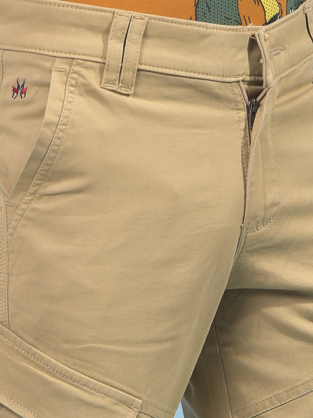 Boy's Khaki Cargo Trousers-Boys Trousers-Crimsoune Club
