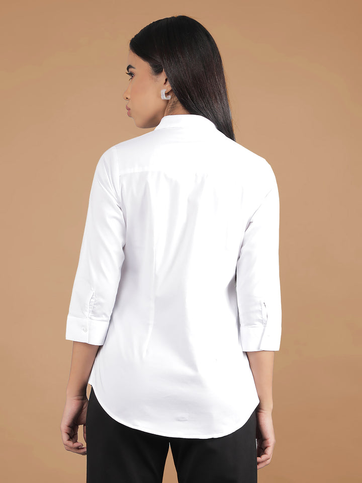 White Shirt-Women Shirts-Crimsoune Club