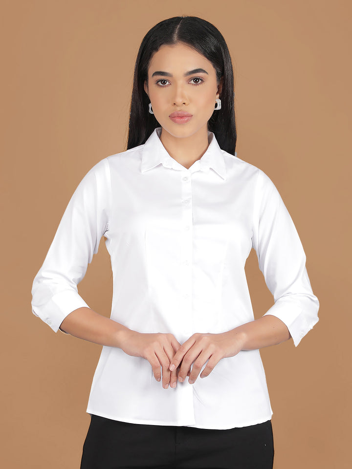 White Shirt-Women Shirts-Crimsoune Club