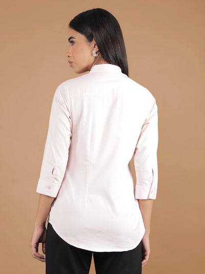Peach Shirt-Women Shirts-Crimsoune Club
