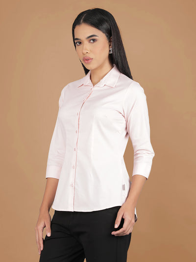 Peach Shirt-Women Shirts-Crimsoune Club