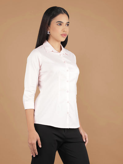 Peach Shirt-Women Shirts-Crimsoune Club