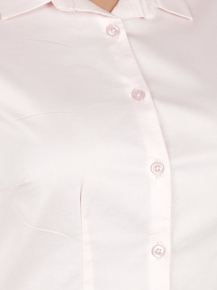 Peach Shirt-Women Shirts-Crimsoune Club