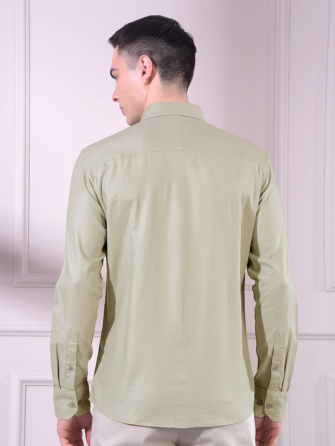 Urban Sage Green Shirt-Men Shirts-Crimsoune Club