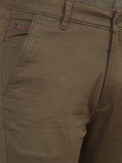 Olive Stretchable Trousers-Men Trousers-Crimsoune Club