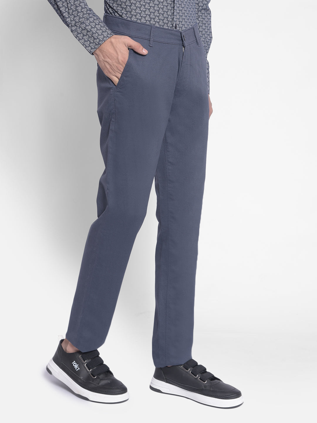 Blue Trousers-Men Trousers-Crimsoune Club