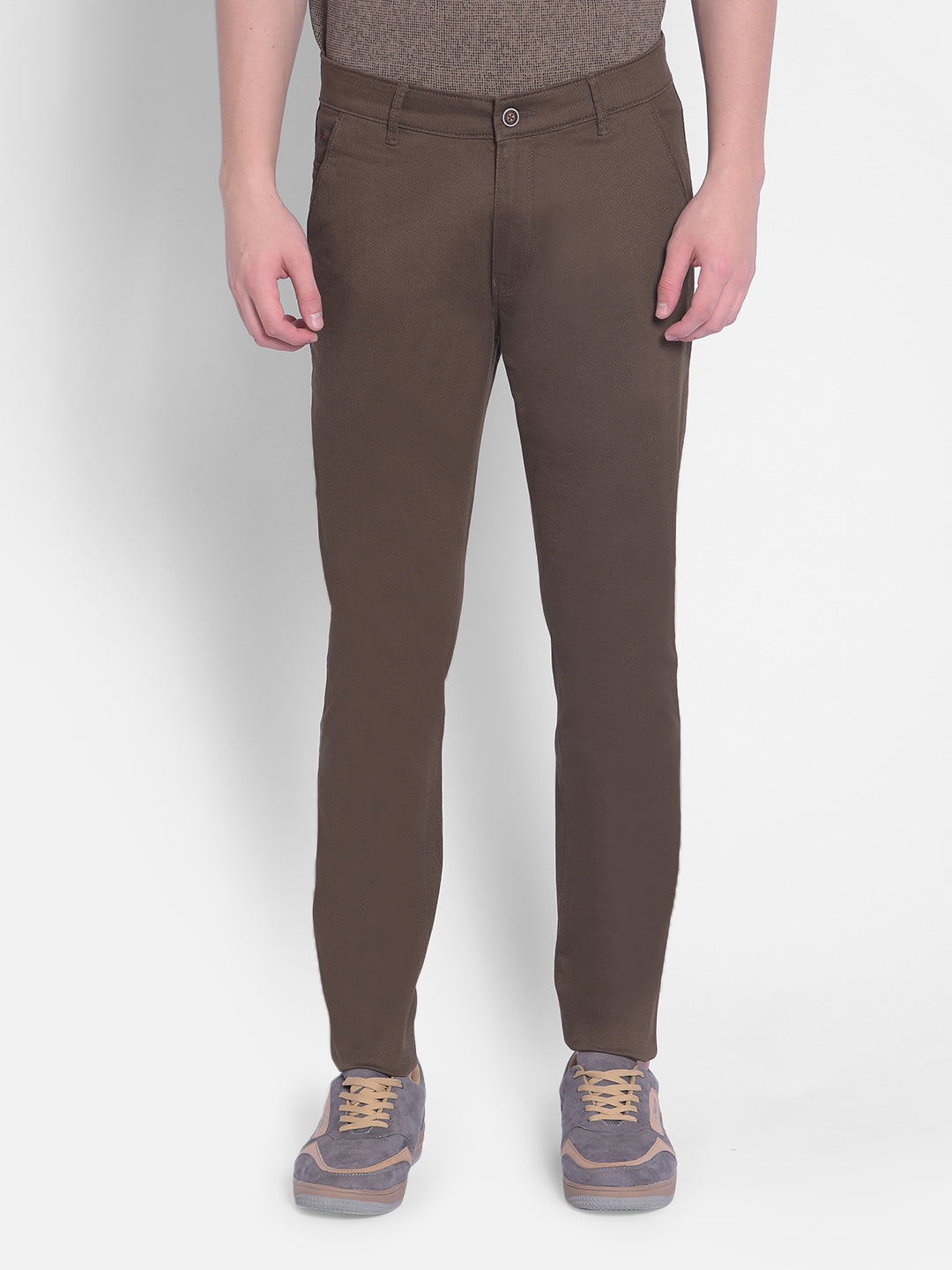 Brown Trousers-Men Trousers-Crimsoune Club