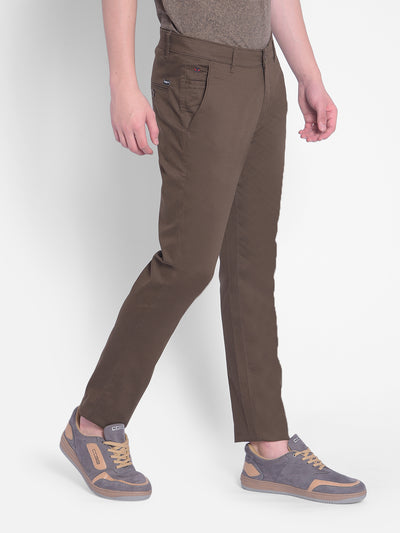 Brown Trousers-Men Trousers-Crimsoune Club