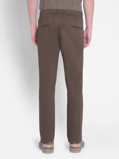 Brown Trousers-Men Trousers-Crimsoune Club