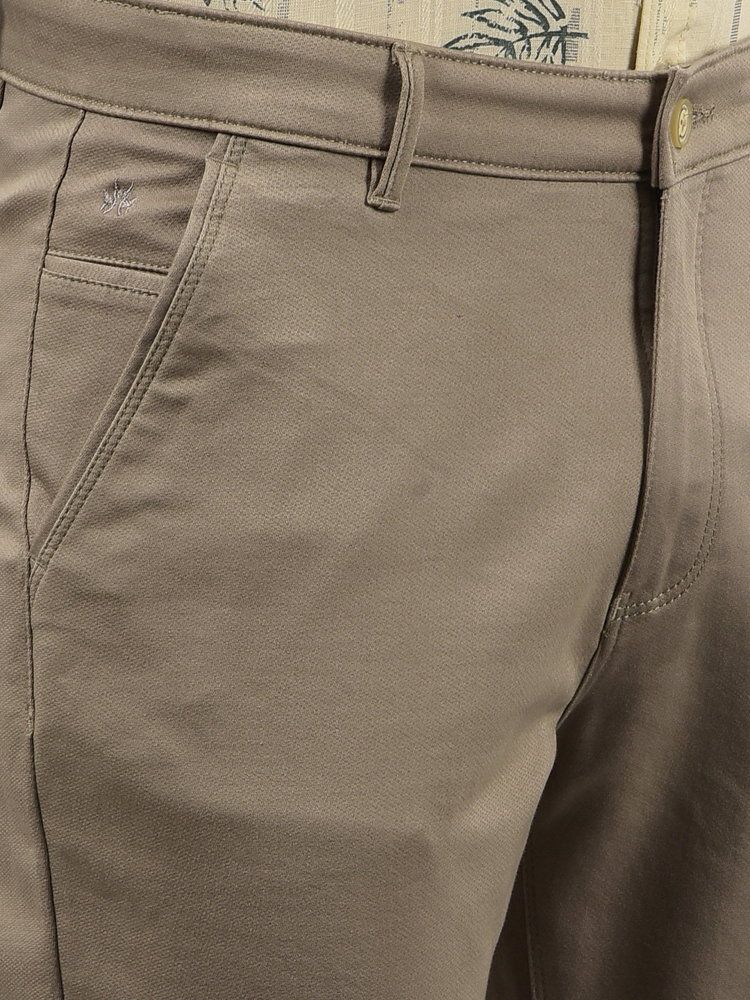 Khaki Trousers-Men Trousers-Crimsoune Club