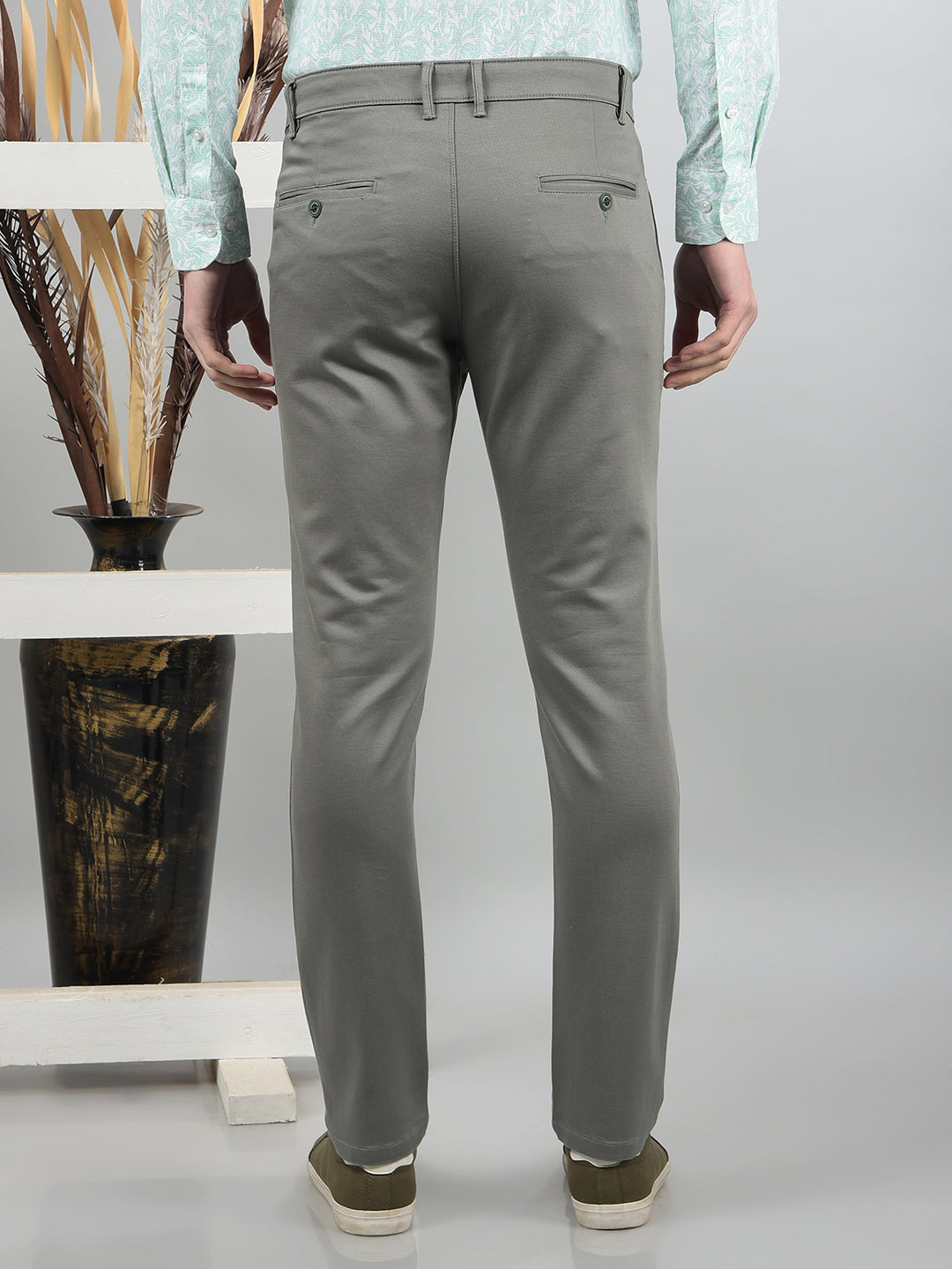 Green Trousers-Men Trousers-Crimsoune Club