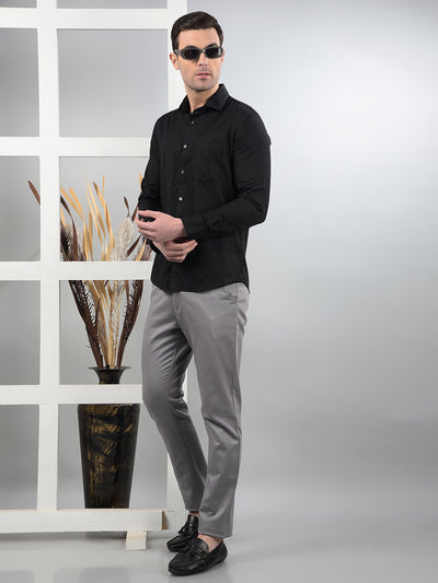 Grey Trousers-Men Trousers-Crimsoune Club