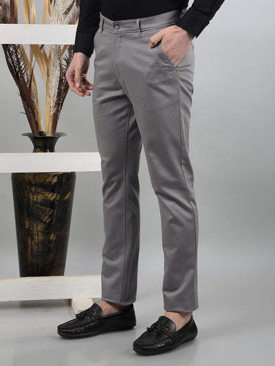 Grey Trousers-Men Trousers-Crimsoune Club