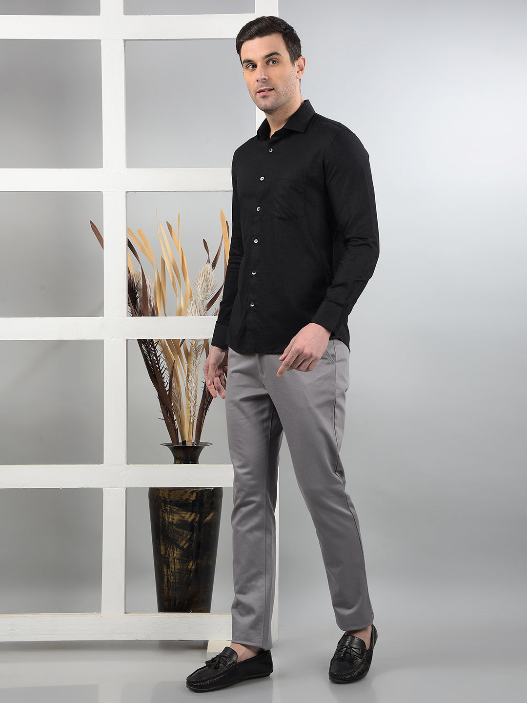 Grey Trousers-Men Trousers-Crimsoune Club