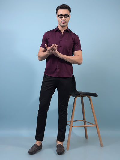 Men's Black Trousers-Men Trousers-Crimsoune Club