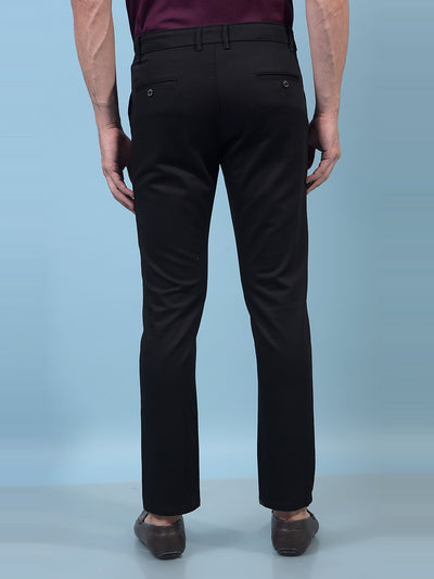 Men's Black Trousers-Men Trousers-Crimsoune Club