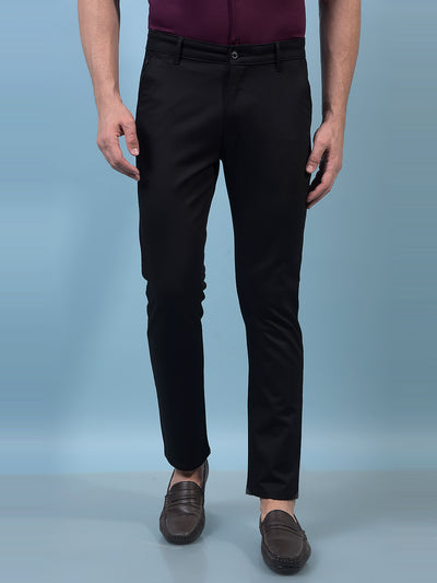 Men's Black Trousers-Men Trousers-Crimsoune Club