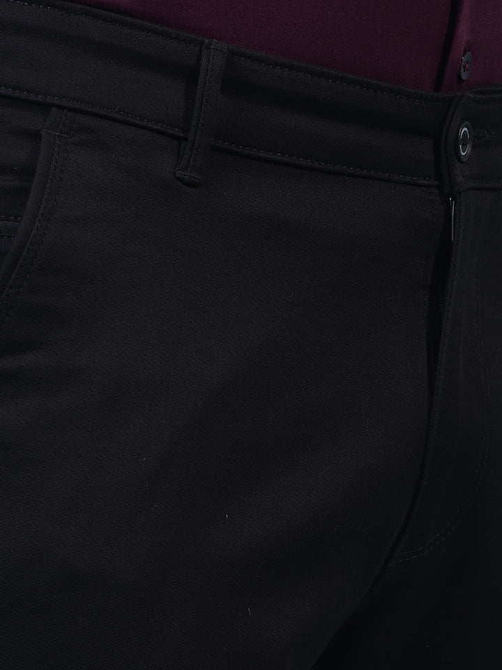 Men's Black Trousers-Men Trousers-Crimsoune Club