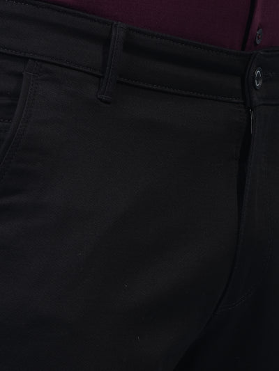 Men's Black Trousers-Men Trousers-Crimsoune Club