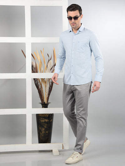 Grey Printed Trousers-Men Trousers-Crimsoune Club