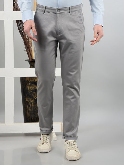 Grey Printed Trousers-Men Trousers-Crimsoune Club