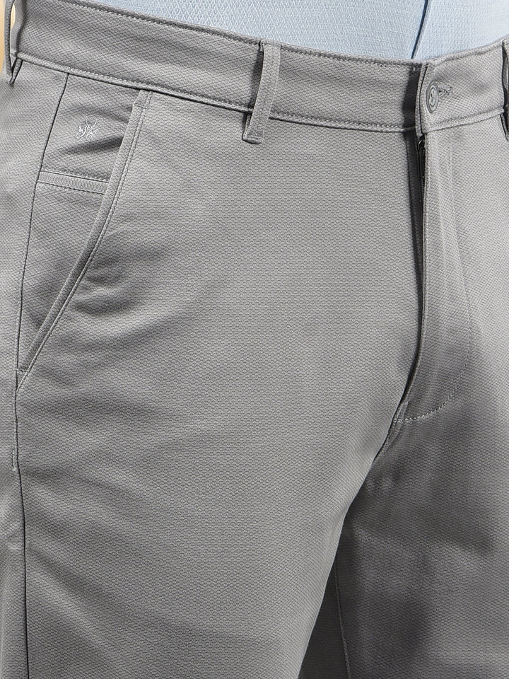 Grey Printed Trousers-Men Trousers-Crimsoune Club