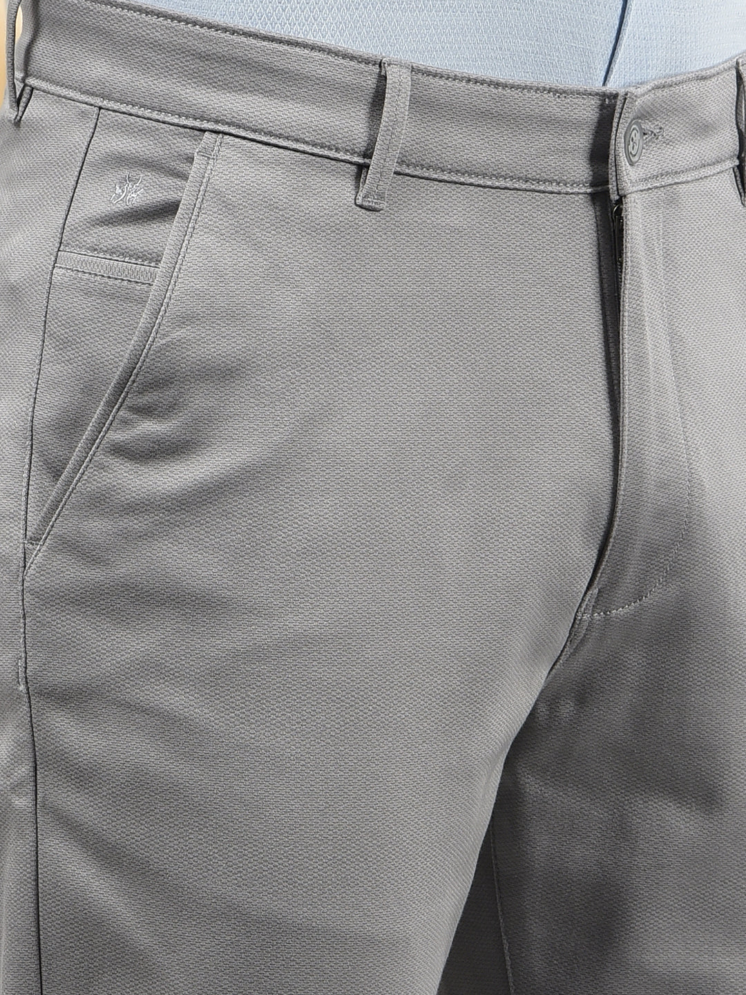 Grey Printed Trousers-Men Trousers-Crimsoune Club