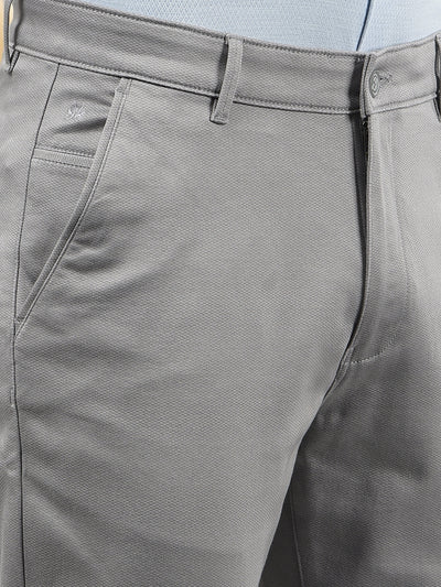 Grey Printed Trousers-Men Trousers-Crimsoune Club