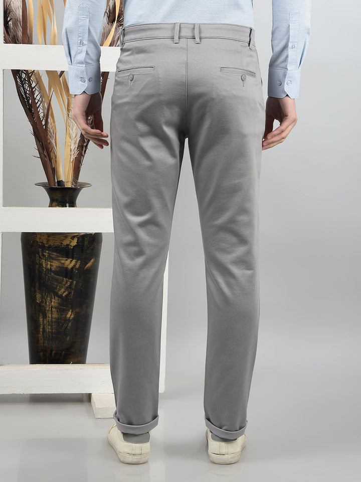 Grey Printed Trousers-Men Trousers-Crimsoune Club