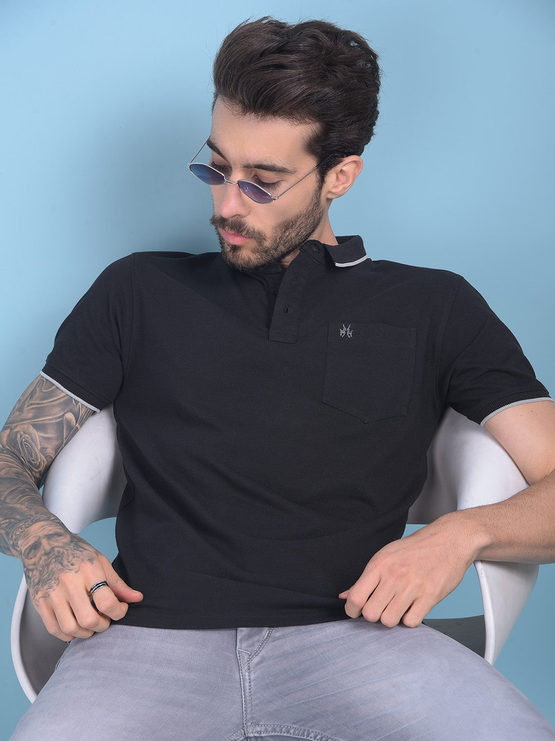 Black T-Shirt-Men T-shirts-Crimsoune Club