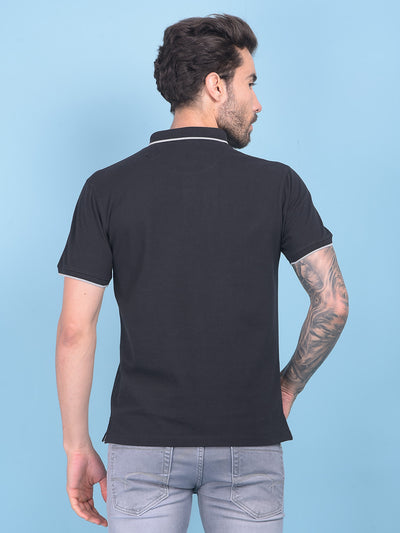 Black T-Shirt-Men T-shirts-Crimsoune Club