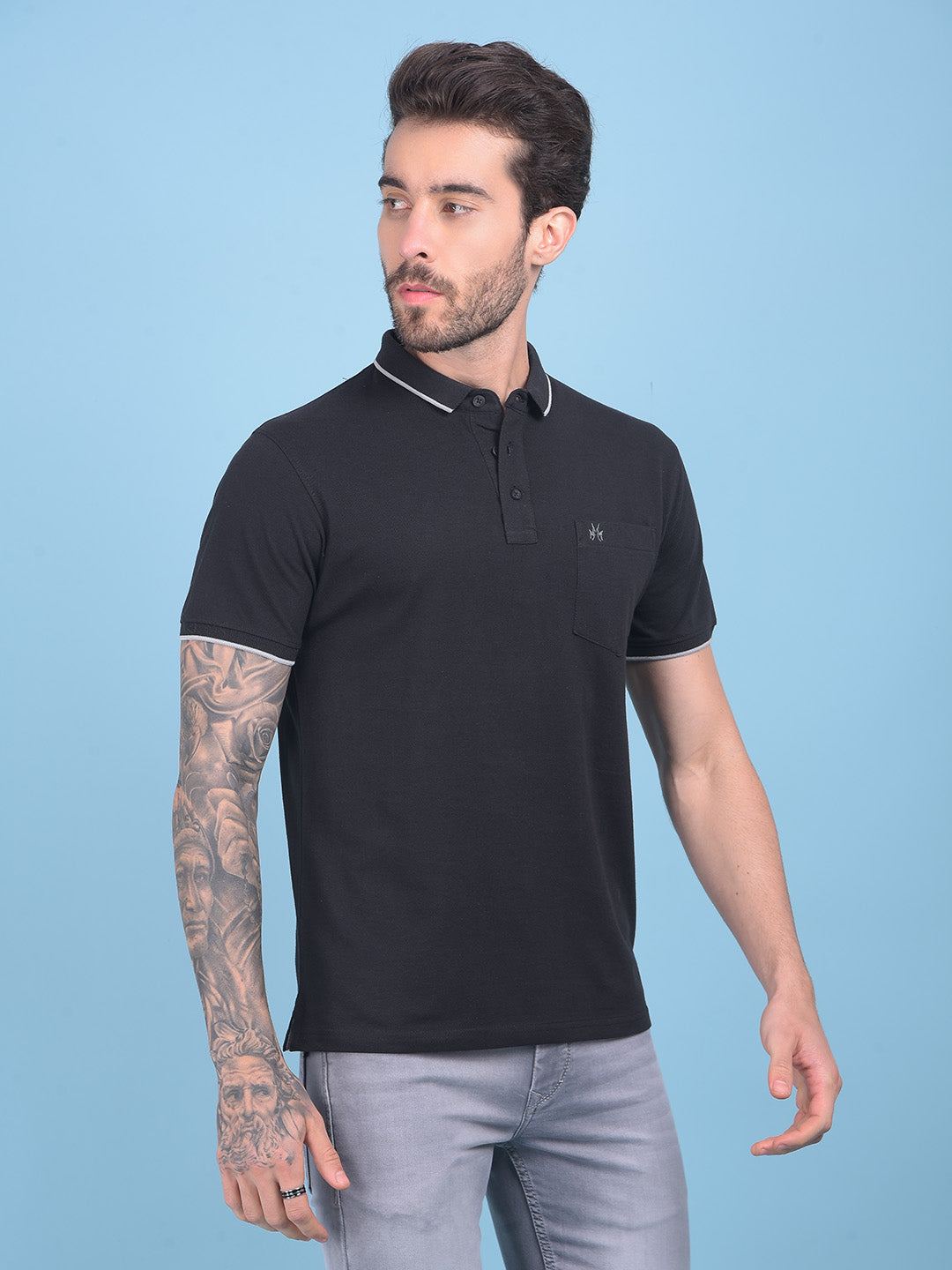 Black T-Shirt-Men T-shirts-Crimsoune Club