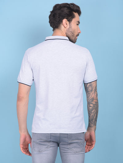 Off White Textured T-Shirt-Men T-shirts-Crimsoune Club