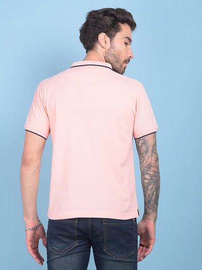 Peach T-Shirt-Men T-shirts-Crimsoune Club