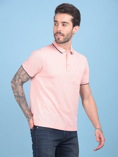 Peach T-Shirt-Men T-shirts-Crimsoune Club