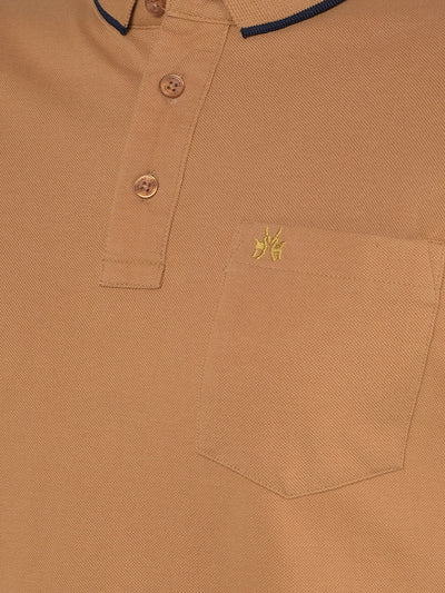 Mustard Polo T-shirt-Men T-Shirts-Crimsoune Club