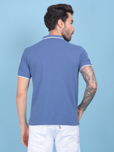 Blue T-Shirt-Men T-shirts-Crimsoune Club