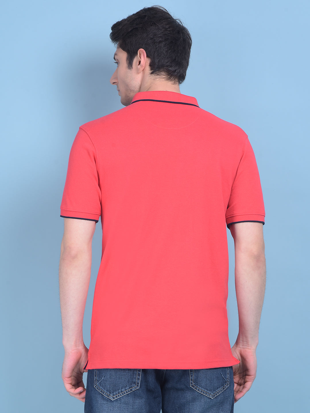Red Tshirt-Men T-shirts-Crimsoune Club
