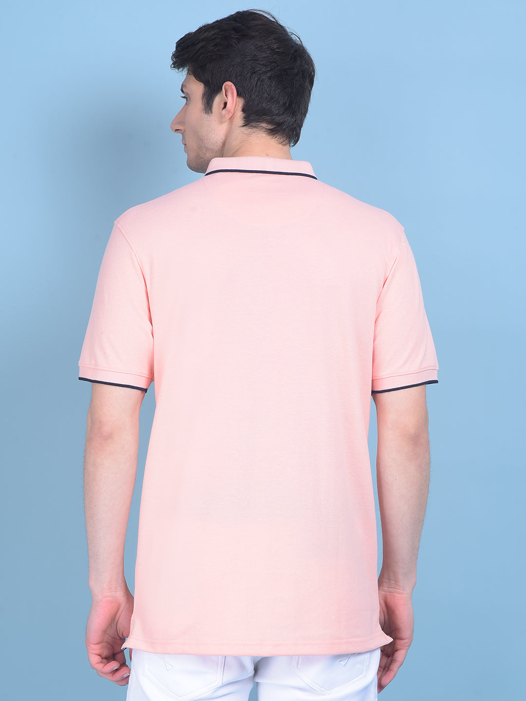 Peach Tshirt-Men T-shirts-Crimsoune Club