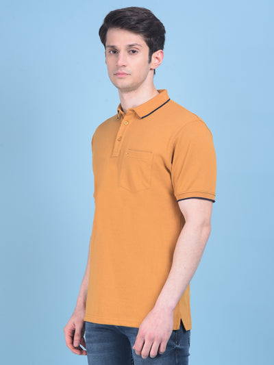 Mustard Tshirt-Men T-shirts-Crimsoune Club