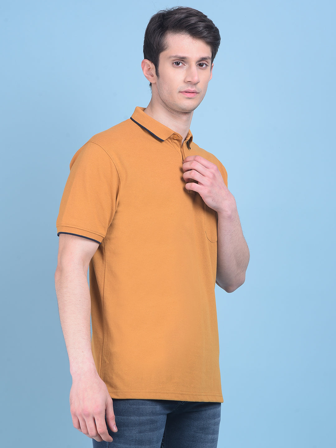 Mustard Tshirt-Men T-shirts-Crimsoune Club